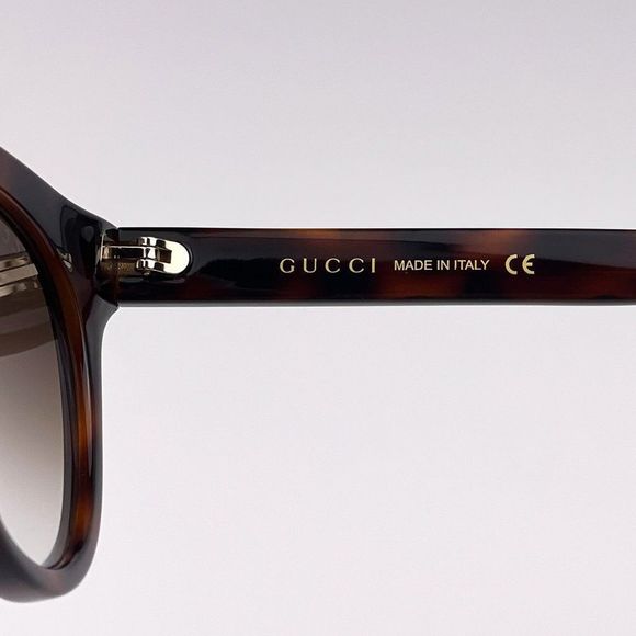 Gucci Logo GG0763S 002 Sunglasses Cat Eye Havana Brown Women main image 4